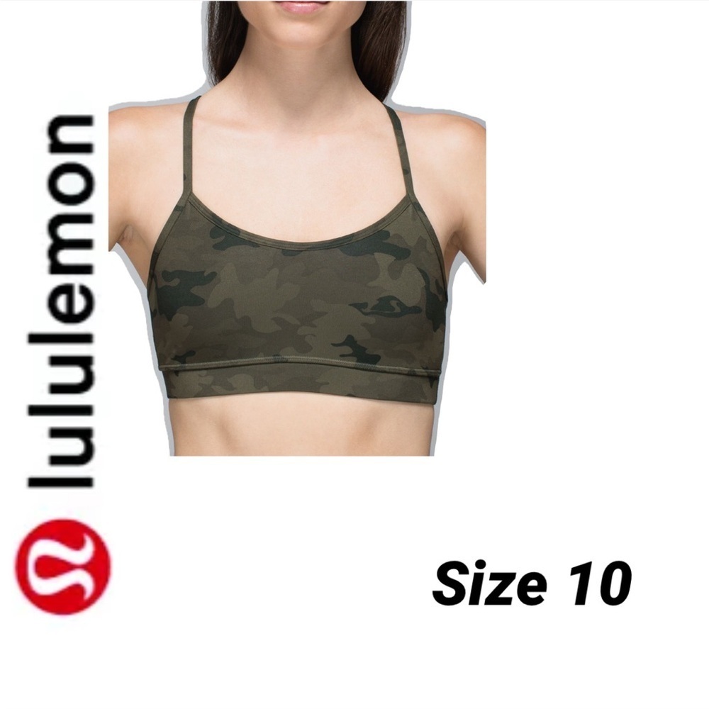Lululemon Flow Y Bra IV Savasana Camo size 10​​